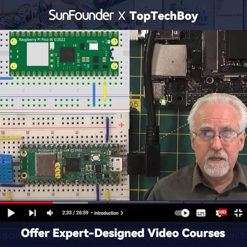 SunFounder Raspberry Pi Pico W Ultimate Starter Kit with Online Tutorials, RoHS Compliant, 450+ Items, 117 Projects, MicroPython, C/C++ (Compatible with Arduino IDE) - Image 2