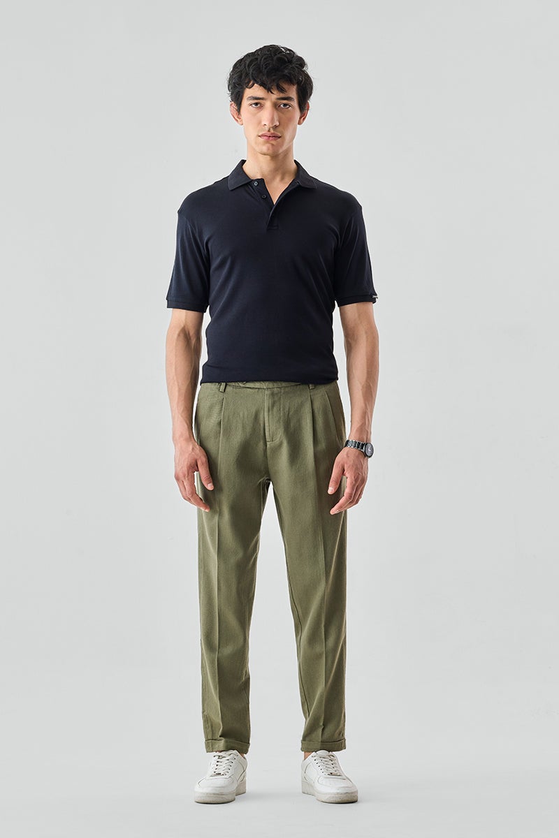 SNITCH Slim Fit 100% Cotton Twill Trousers - Image 3