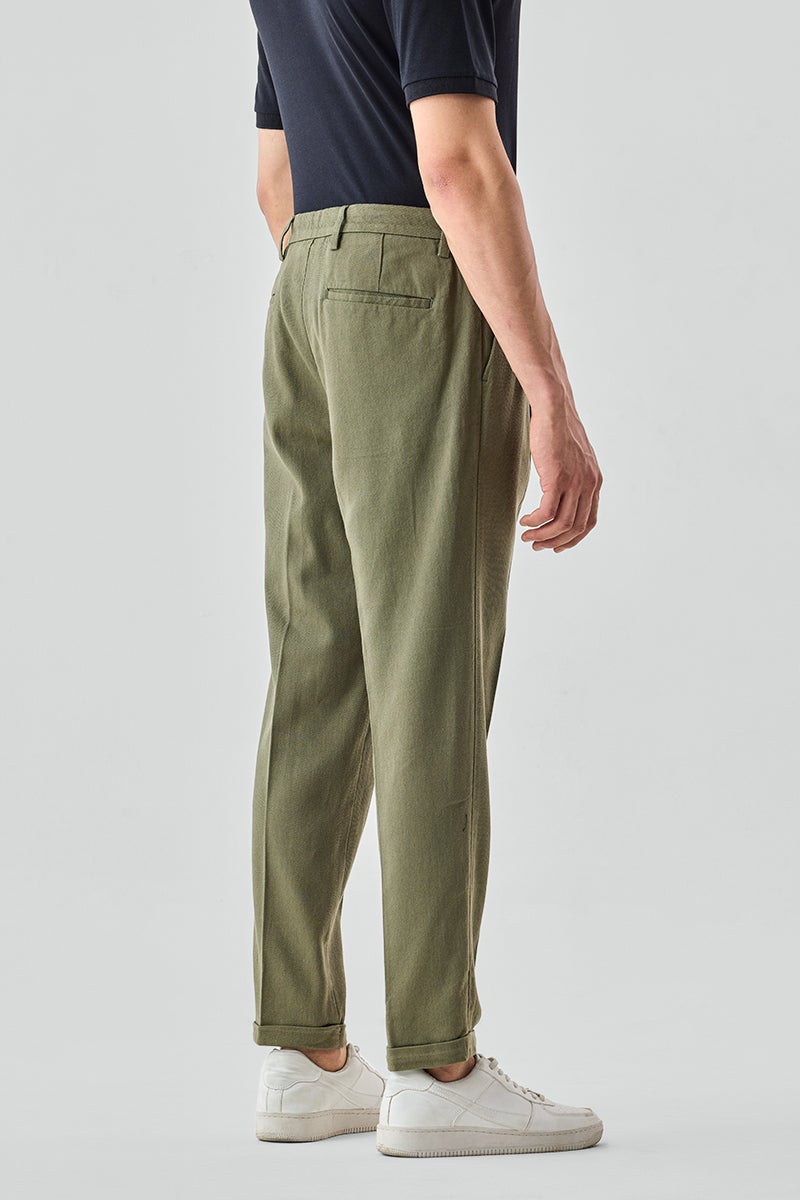 SNITCH Slim Fit 100% Cotton Twill Trousers - Image 5