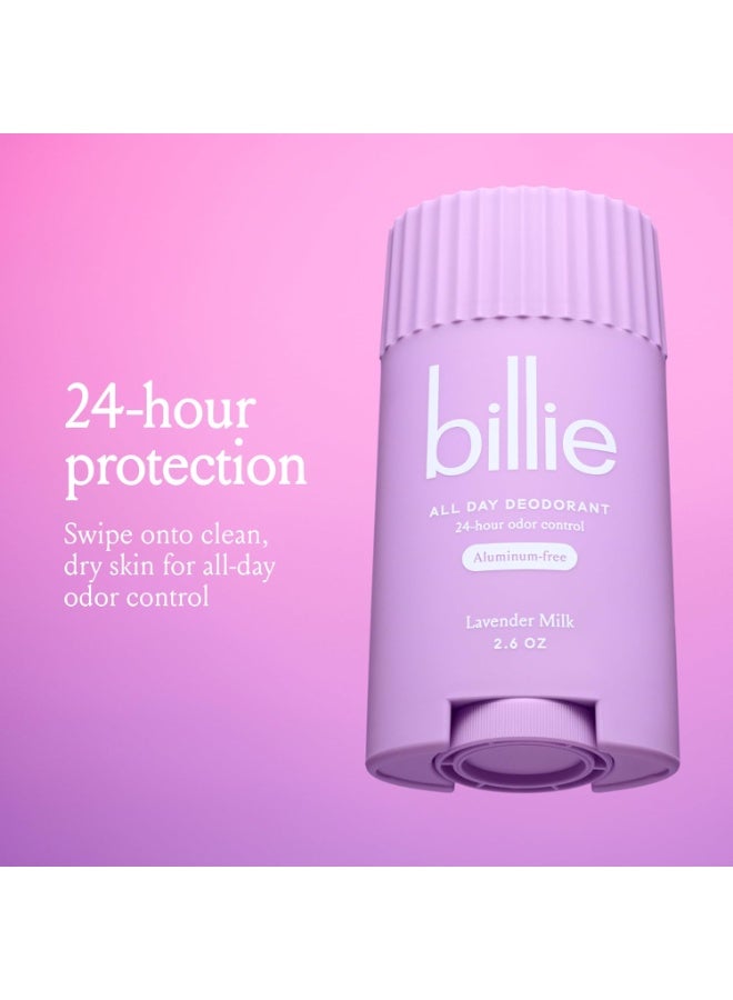 Billie All Day Deodorant, 24-hour Odor Protection, Aluminum-Free, Lavender Milk, 2.6oz - Image 2