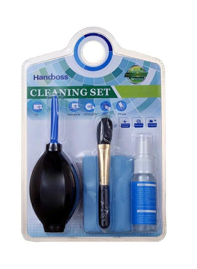 Handboss مجموعة تنظيف شاشة الكمبيوتر المحمول باللون الأزرق الفاتح - Image 1