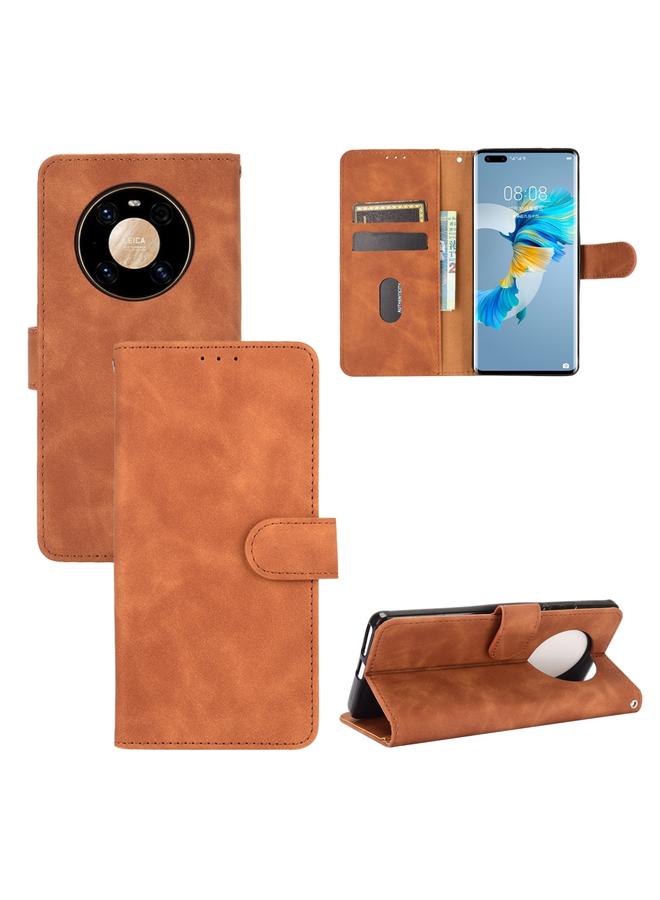 S-TOP Case For Huawei Mate 40 Pro Solid Color Skin Feel Magnetic Buckle Horizontal Flip Calf Texture PU Leather Case with Holder & Card Slots & Wallet - Image 1