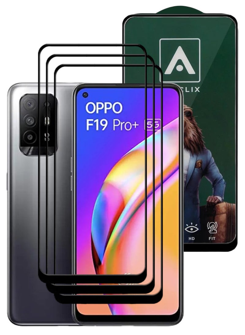 أكاليكس 3 قطع، حماية شاشة،  لهاتف اوبو  اف 19 برو بلس 5G، جودة ممتازة. - Image 1