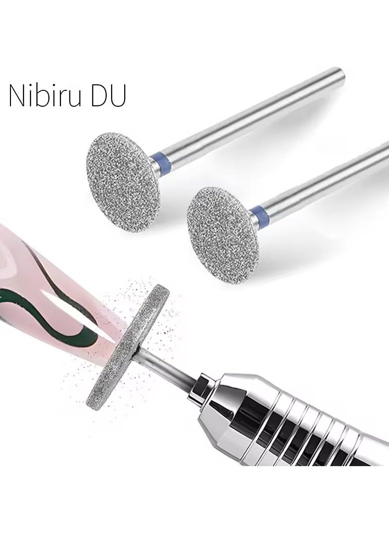 Goolsky Removal Head Diamond Electric Nail Drill Bit Disc Grinding Burr T Mills Grinder Cuticle Cutter Art Tools Nail Polishing Bits  - Image 1