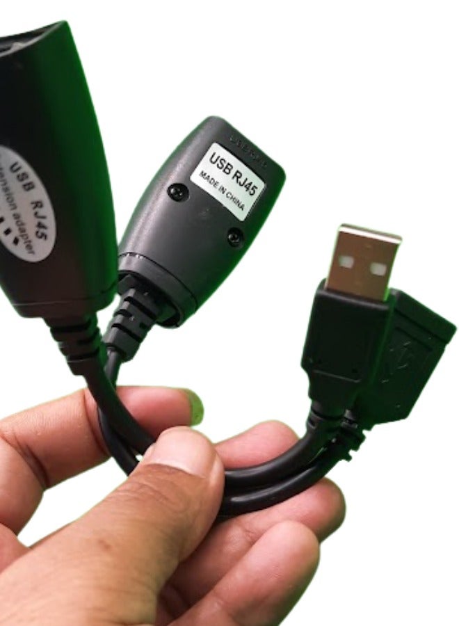 محول تمديد USB RJ45 بطول 150 قدمًا | مدّ أجهزة USB حتى 150 قدمًا | متوافق مع التوصيل والتشغيل - Image 4
