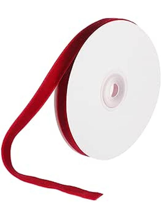 Burgundy Velvet Ribbon 9mm Wide 10 Yards for Crafts Gift Wrapping Hair Bows - Image 1