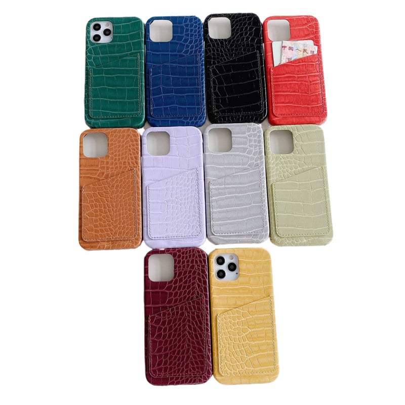 غطاء واقي، لـ iPhone 11، أزرق PC، حامل بطاقات باللون الأزرق - Image 3