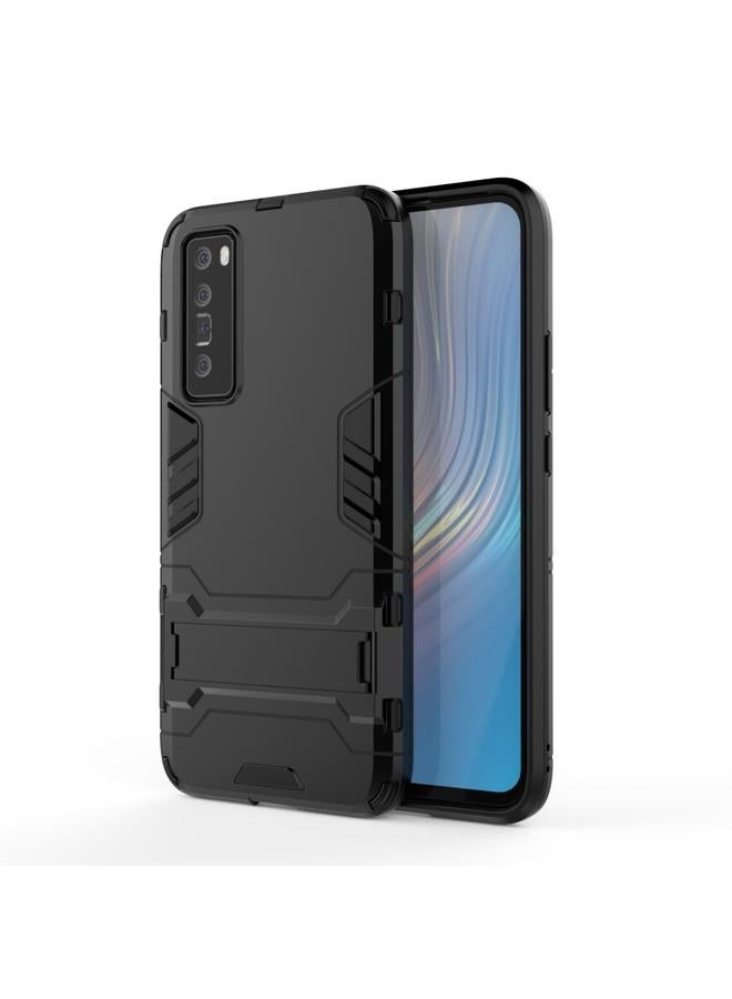 اس-توب جراب لهاتف Huawei nova 7 5G مصنوع من مادة PC + TPU المقاومة للصدمات مع حامل غير مرئي - Image 1