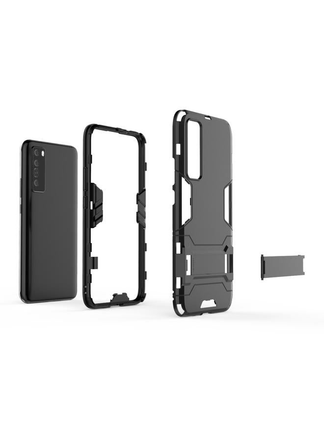 اس-توب جراب لهاتف Huawei nova 7 5G مصنوع من مادة PC + TPU المقاومة للصدمات مع حامل غير مرئي - Image 3