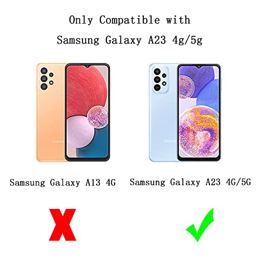 phylla Compatible with Samsung Galaxy A23 6.6" Phone Case Plating Gold Cute Heart Cover with Camera Protection Soft Silicone Shockproof Bumper for Samsung Galaxy A23 4g/5g Universal (Black) - Image 2