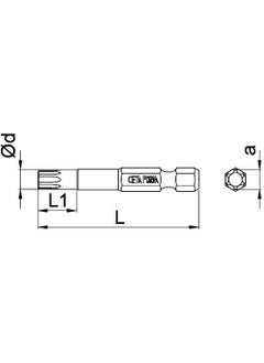 Ceta Form T9 x 50 mm Torx Bit CB/823 (1 Piece)  - Image 5