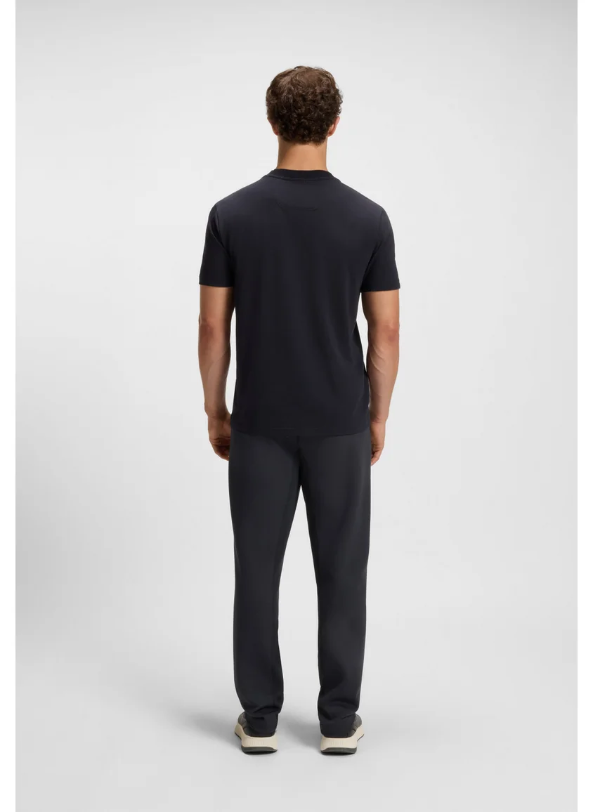 BOSS Cotton-blend tracksuit bottoms with stretch