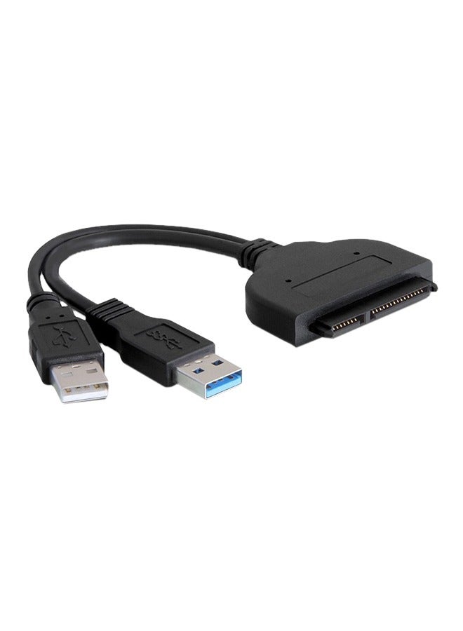 EHOME USB 2.0/3.0 To SATA 22 Pin Data Power Adapter Cable For 2.5-Inch HDD - Image 1
