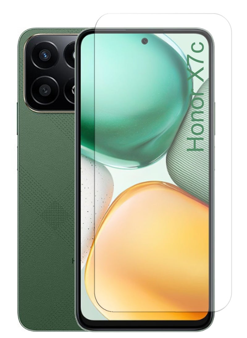 هونر X7c - واقي شاشة زجاجي مقسى - لمسة حساسة، شفافية أعلى، سهل التركيب، واقي شاشة مضاد للخدوش وخالي من الفقاعات - شفاف - Image 1