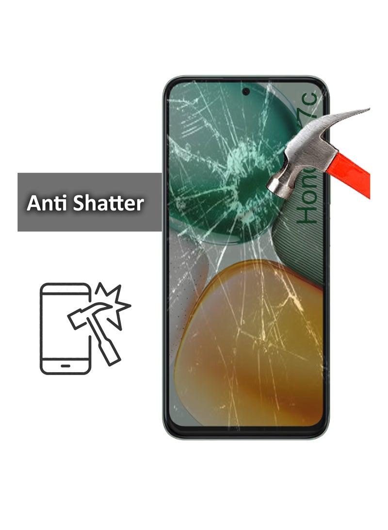 هونر X7c - واقي شاشة زجاجي مقسى - لمسة حساسة، شفافية أعلى، سهل التركيب، واقي شاشة مضاد للخدوش وخالي من الفقاعات - شفاف - Image 3