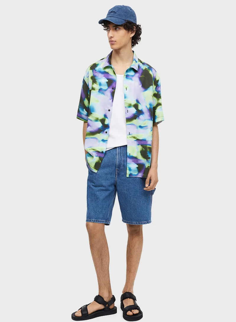 H&M Tie Dye Regular Fit Shirt