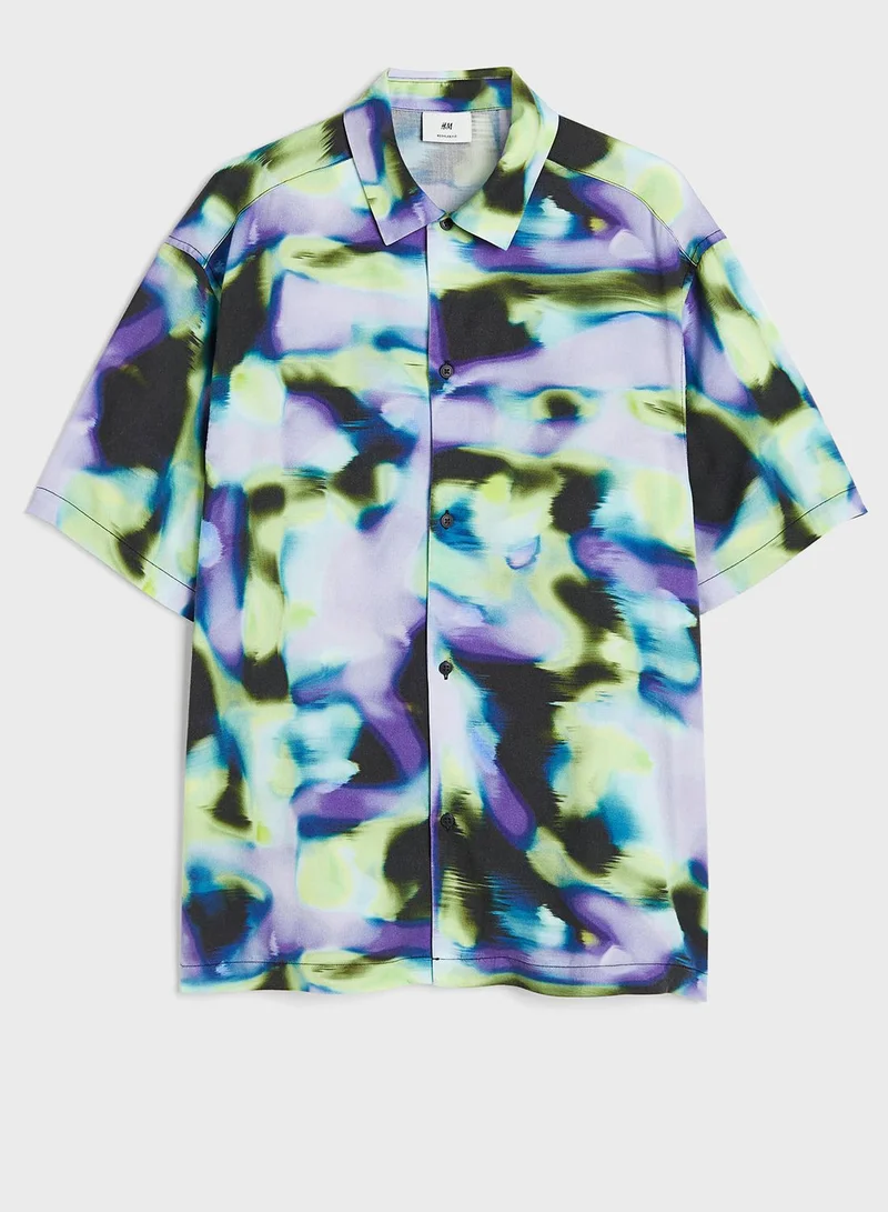 H&M Tie Dye Regular Fit Shirt