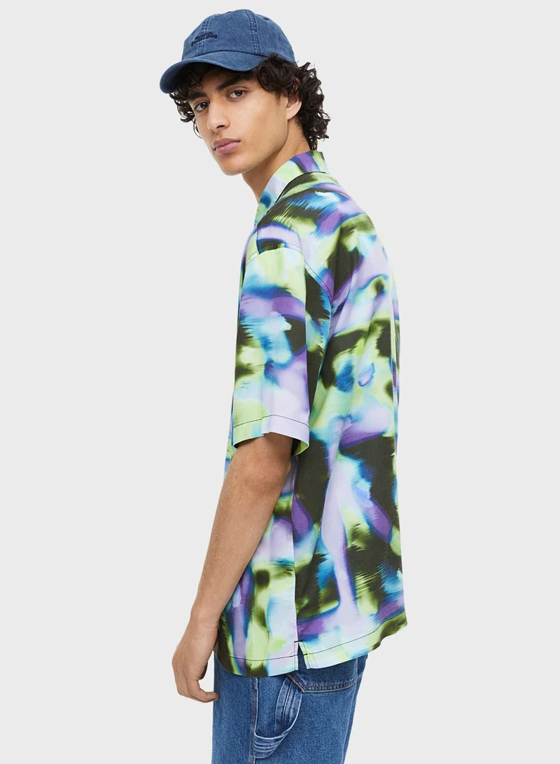 H&M Tie Dye Regular Fit Shirt