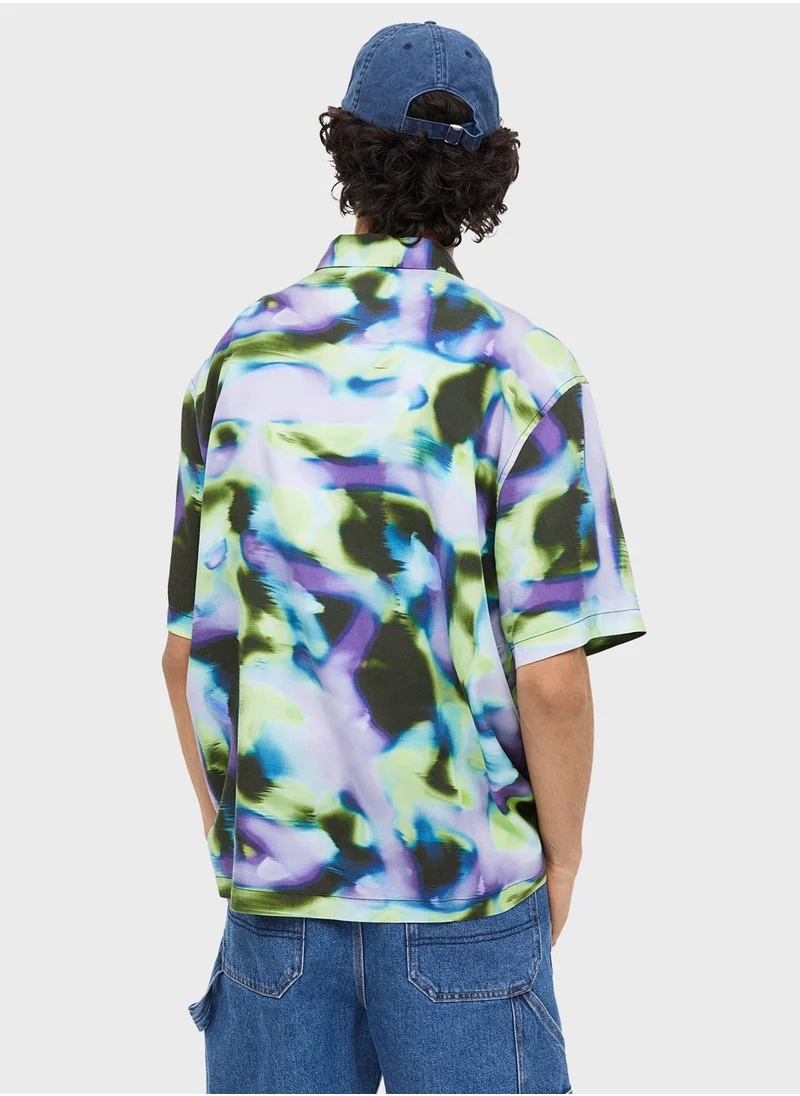 اتش اند ام Tie Dye Regular Fit Shirt