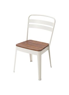 Chair, outdoor, in/outdoor beige/acacia