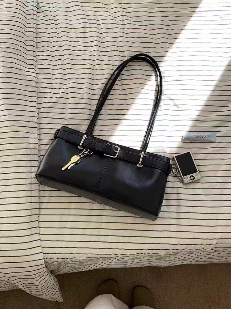 Korean Niche Design Bag Internet Celebrity Shoulder Handbag Armpit Bag Belt Buckle Japanese And Korean Women'S Bag 2025 Trendy - Image 1