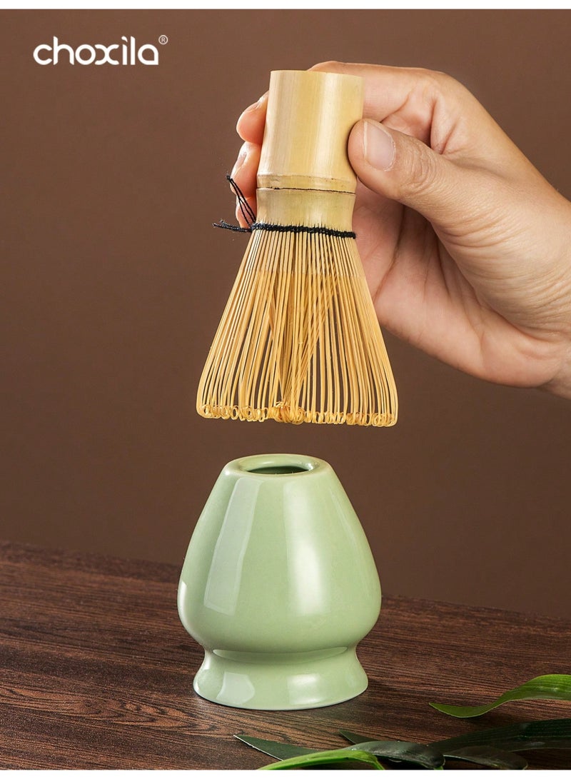 choxila 7pcs Matcha Traditional Starter Set, Matcha Whisk Set, Matcha Tea Making Kit Set, Matcha Gift Set with Bag,   Includes Matcha Bowl, Bamboo Matcha Whisk, Tea Scoop, Whisk Holder, Matcha Sifter, Tea Cup, Tea Mat - Image 5
