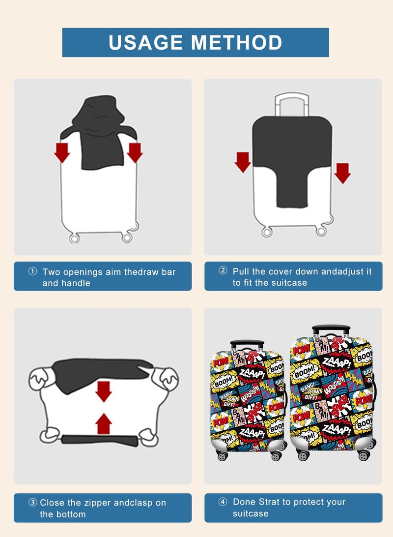 Elastic Travel Luggage Cover Travel Suitcase Protective Cover for Trunk Case Apply to luggage Suitcase Cover