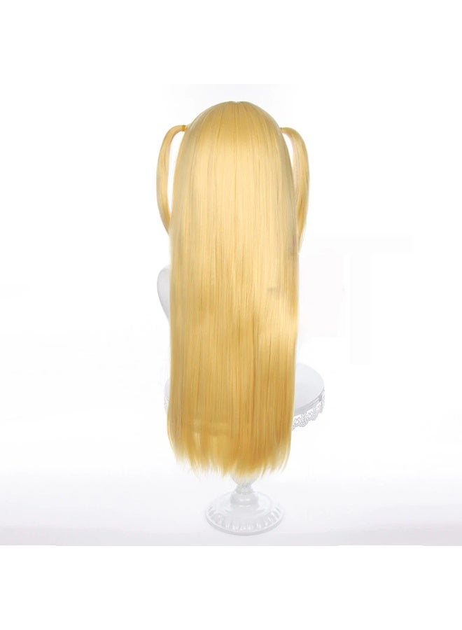 general Death Note Misa Amane Cosplay Wig Golden Double Ponytail Gift for Family and Friends - Image 4
