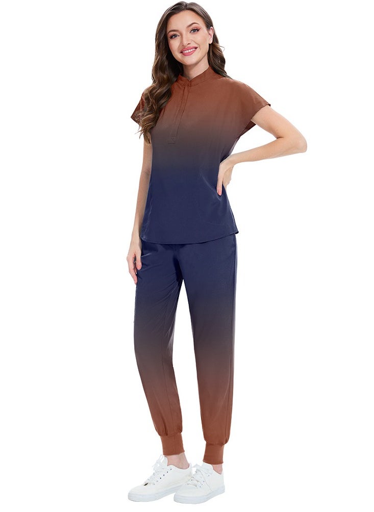 KUYING New V-neck Split Style Medical Work Uniform  - Image 1