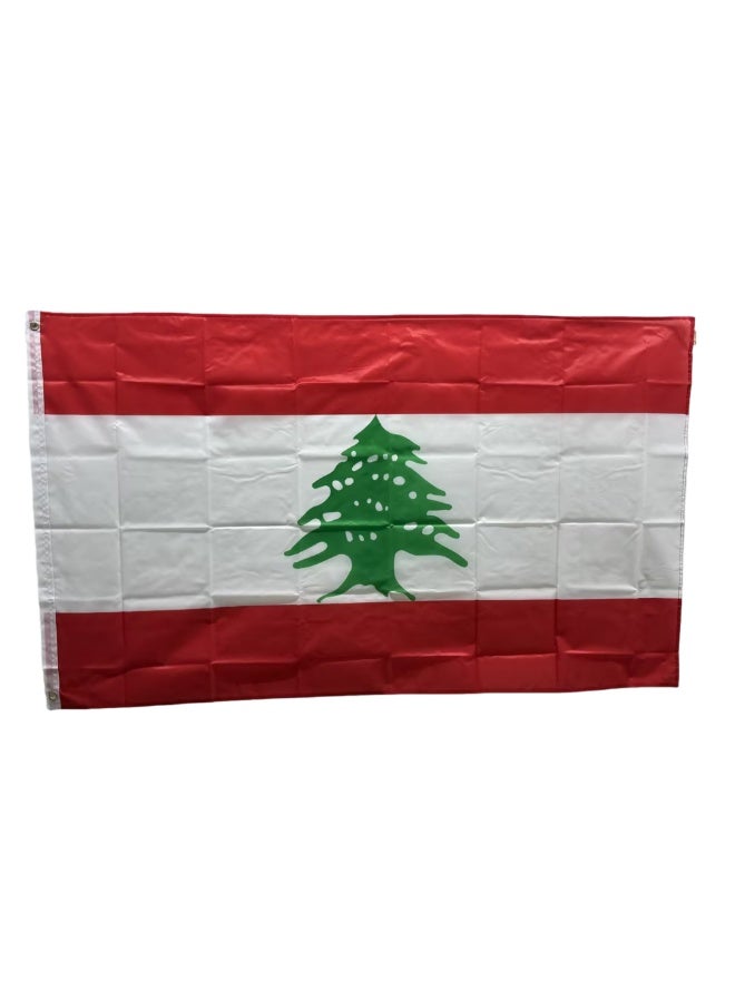 عاصفة Stormflag 1pcs علم لبنان مع النحاس Grommets-150X90CM - Image 1
