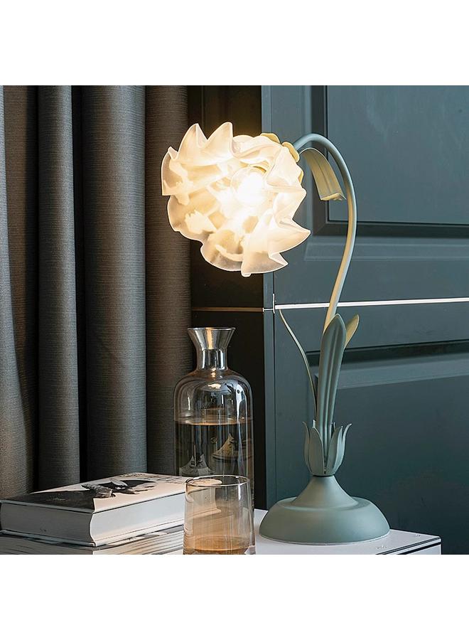 Bluejw Vintage Bedside Table Lamp Atmosphere Lamp Bedroom Ins French Style Pastoral DIY Reversible Birthday Gift Flower Table Lamp - Image 2