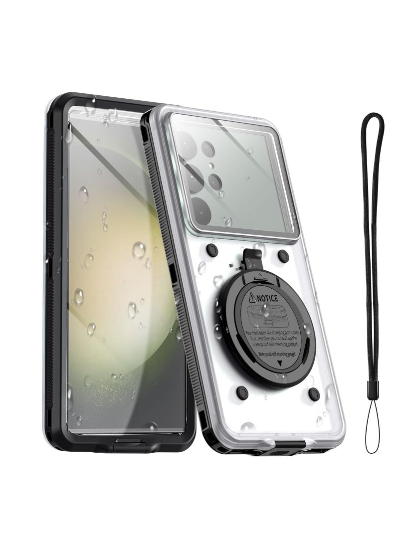 SOLARAE AICase Waterproof Phone Case, Universal Self-Check Function, Underwater Pouch Dry Bag, Beach Travel Essentials Tech Gadgets for iPhone 15 14 13 11 12/Samsung S24/LG, Google/Xiaomi/Motorola Black - Image 1