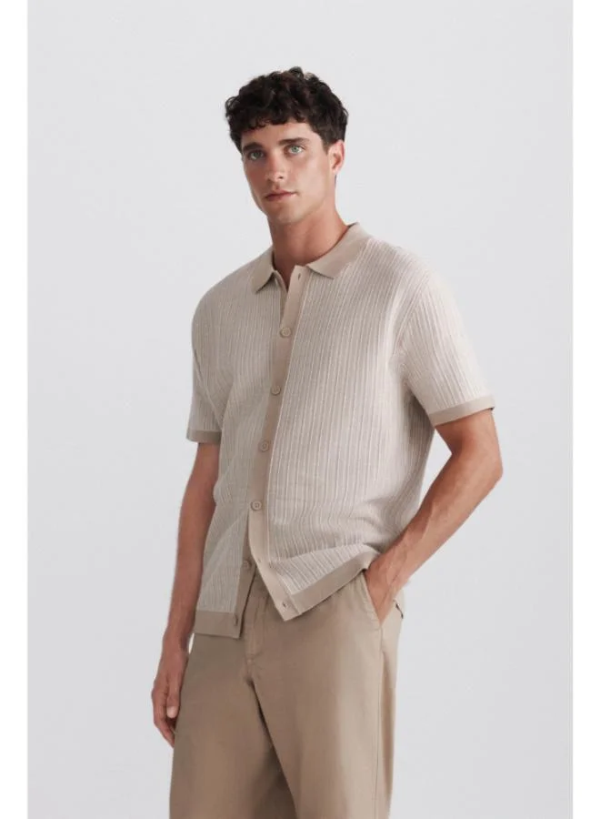 Springfield Jacquard knit cardigan