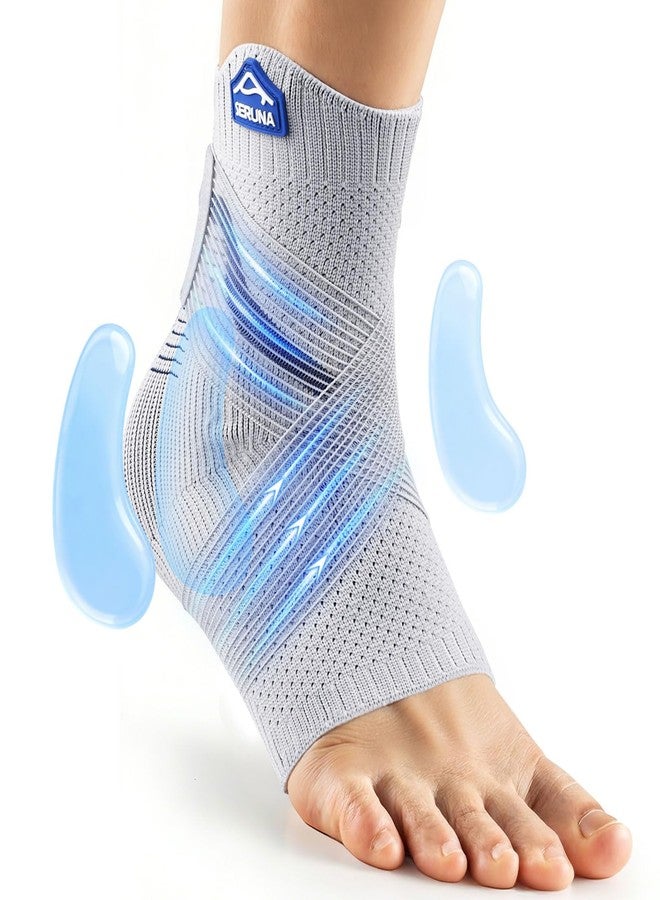JAPSERUNA Ankle Brace for Women Men with Gel Pad 3D Knit-Ankle Compression Sleeve and Adjustable Strap, Ankle Support wrap for Sprain, Sports, Volleyball, Pain Relief, Swelling - Image 1