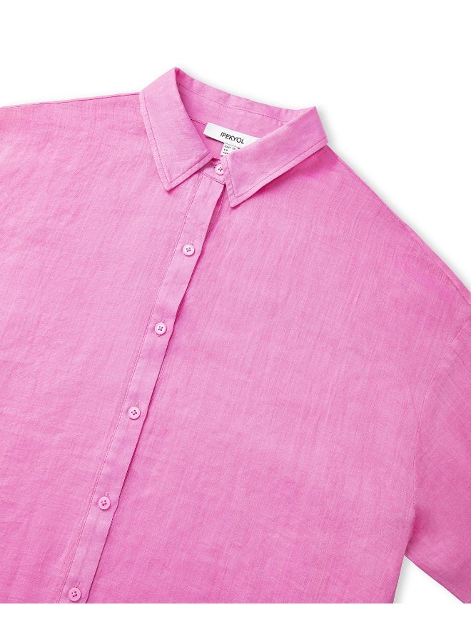 Ipekyol Relaxed Fit Linen Shirt  - Image 5