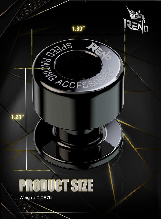 RENO SP1-M8 Aluminum Motorcycle Swingarm Spools Slider PRO Compatible with Select Models (Black, 2 Pcs) - Image 3