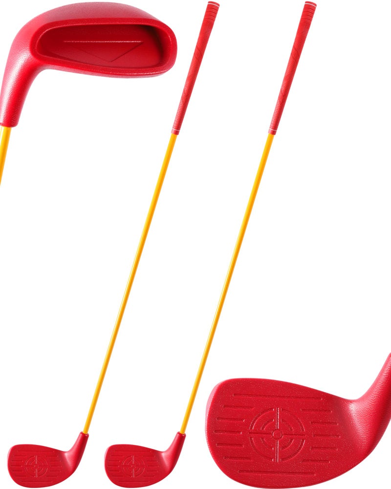 HOTWIND 2 Pack Backyard Golf Game Clubs with 5x 35 Oversize Heads and 36 Lightweight Carbon Shaft for Adults Play Outdoor Golf Yard Game in Grass Parks and Yards Hit Plastic and Foam Balls - Image 2