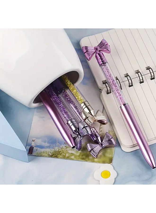 Customizable Purple Ballpoint Pen With Engraved Names Motivational Messages For Gift - Image 5