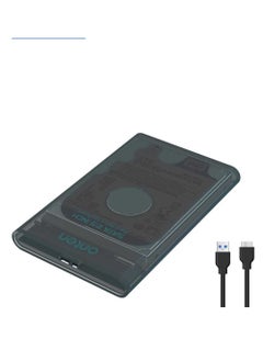 onten OTN-UHD2  USB 3.0 to SATA 2.5-inch SSD & HDD External Enclosure  - Up to 5TB - External Hard Disk Drive Carrying Case for Laptop PC , PS4 | Transparent  - Image 1