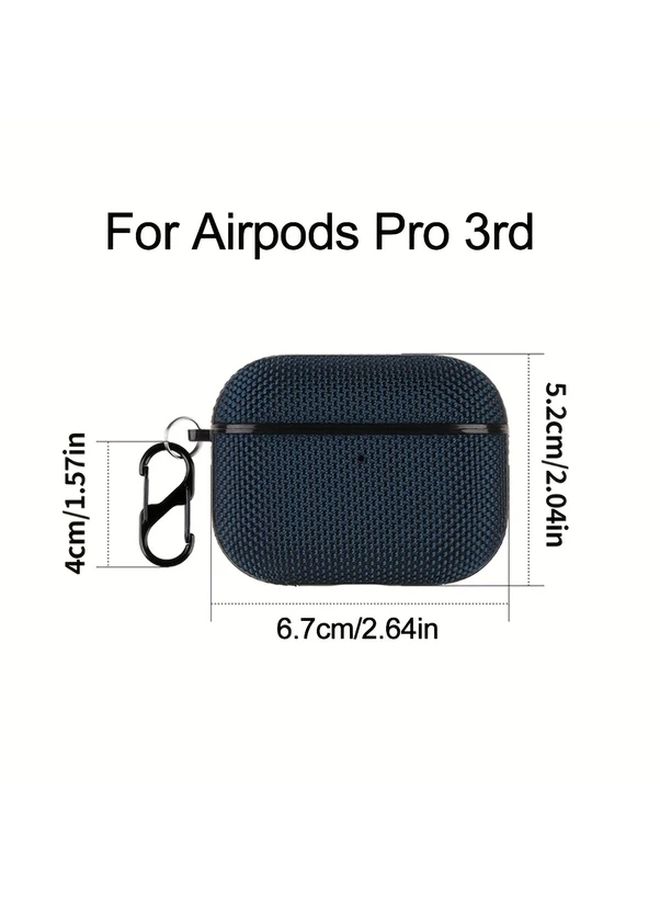 Grey Protective Hard Case With Hook For AirPods Pro 3rd Generation - Image 2