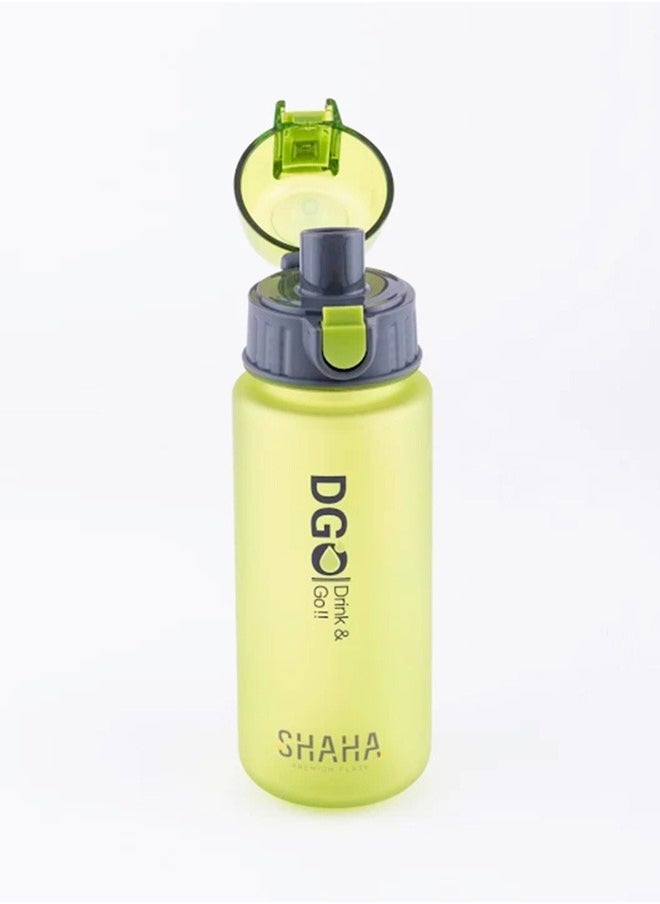 SHAHA - Sports Drinking Water Bottle With Leak-Proof Top Cap Green - Image 1