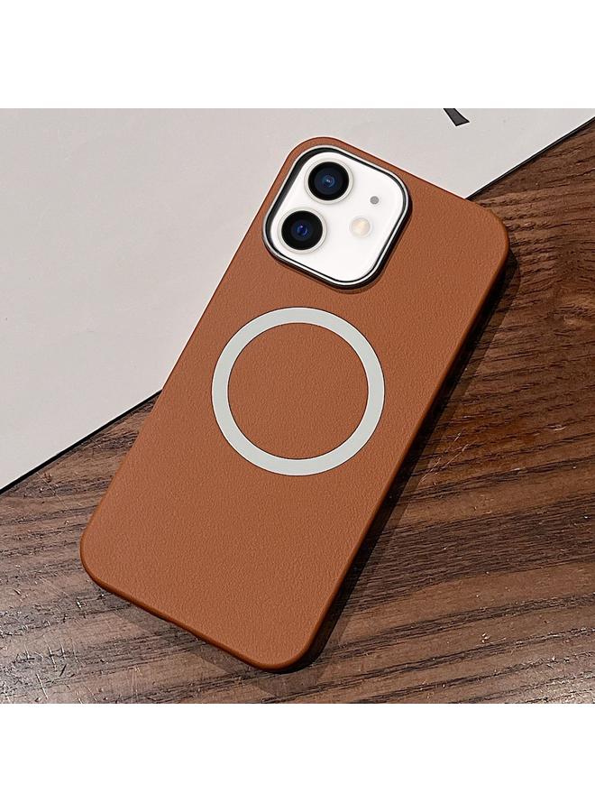 Zaboon Case For iPhone 11 Leather Texture Design MagSafe Full Coverage Phone Case - Image 1