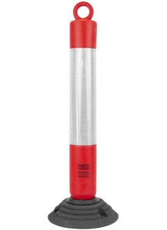 RACO RACO Traffic Safety Plastic Delineator Post Red | 76CM Flexible Warning Post | Road Safety Bollard with Demountable Base  - Image 1