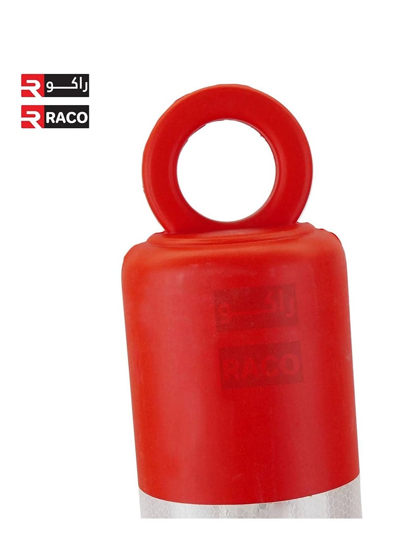 RACO Traffic Safety Plastic Delineator Post Red | 76CM Flexible Warning Post | Road Safety Bollard with Demountable Base - Image 4