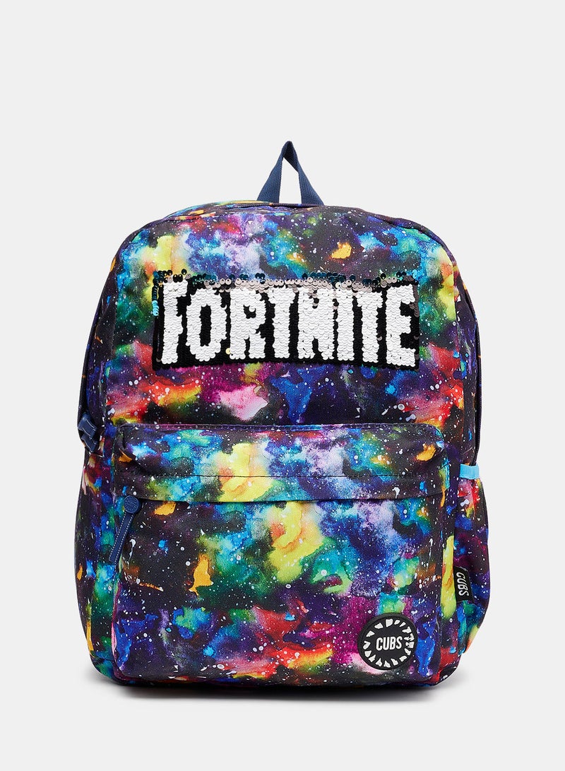 CUBS Boys Fortnite Galaxy 2 Backpack  - Image 1