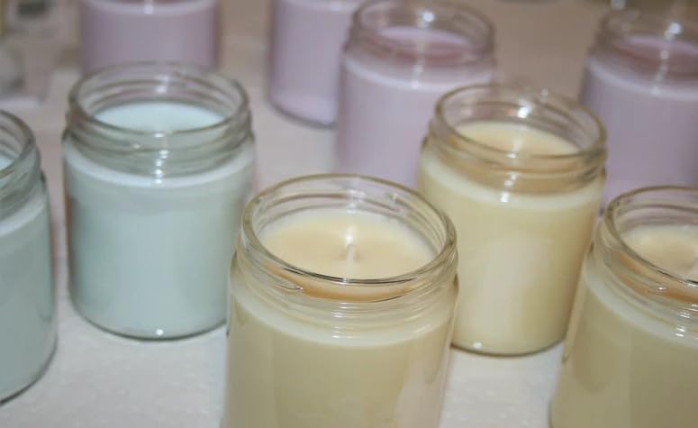 Scented Candles 1 Fruit Basket Flavor with Gold lid for Rooms Scented Candles for Home Gift for Special one Gift for Family its a Scented Candle of 190ml Glass jar with Gold lid Upto 45hrs  - Image 5