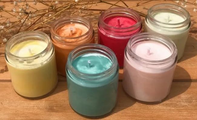 Scented Candles 1 Fruit Basket Flavor with Gold lid for Rooms Scented Candles for Home Gift for Special one Gift for Family its a Scented Candle of 190ml Glass jar with Gold lid Upto 45hrs  - Image 2