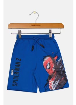 MARVEL Toddlers Boy Spider-Man 2 Shorts, Royal Blue Combo  - Image 1