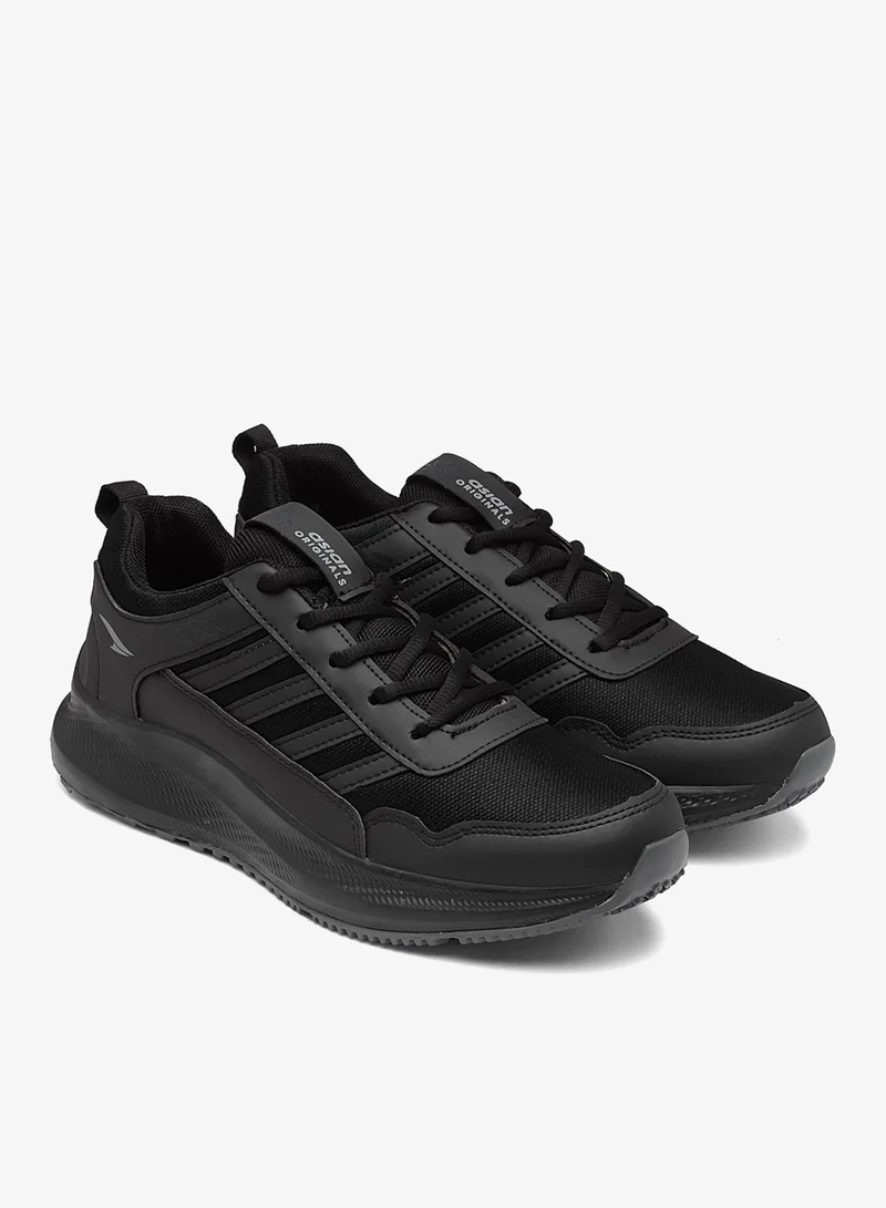 Asian Black Running Shoes for Men and Boys