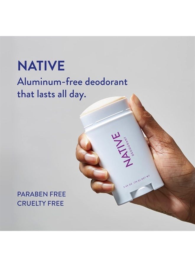 native Deodorant | Natural Deodorant for Women and Men, Aluminum Free with Baking Soda, Probiotics, Coconut Oil and Shea Butter | Lavender & Rose - Pack of 2  - Image 1